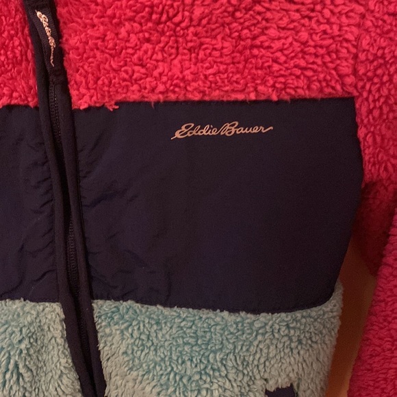 Eddie Bauer Kids Plush Fleece Hooded Jacket - Picture 2 of 4
